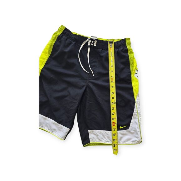 Nike Men Swim Shorts Small Green Black Athletic - Picture 4 of 6